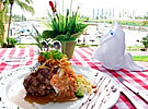 Served table in Mazatlan restaurant
